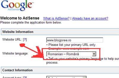 Adsense in limba romana