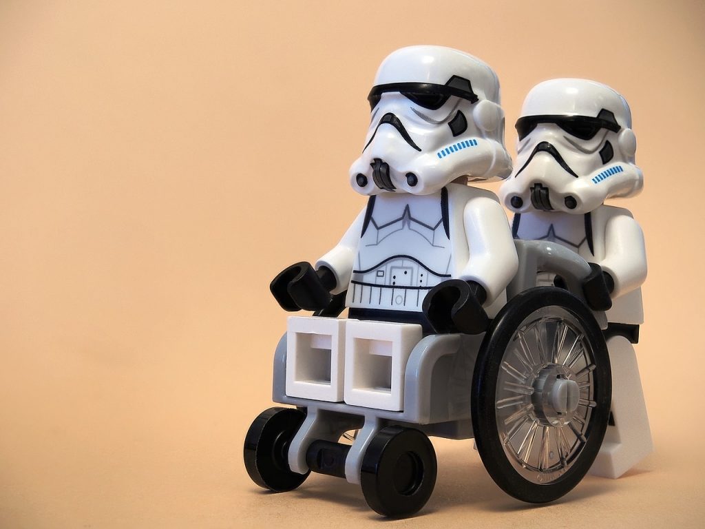 Things you shouldn't hear from your doctor - Stormtroopers lego wheel chair