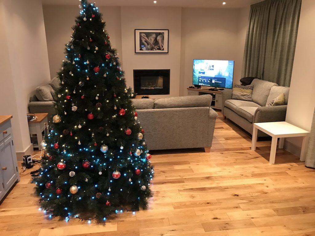 Christmas Tree in a Cozy apartment